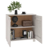 Sideboard HAMAR White 85x35x80 cm Solid Wood Pine 340493