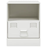 Bedside Cabinet White 34.5x39x44 cm Steel 841761