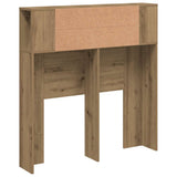 Headboard Cabinet Artisan Oak 100x18.5x102.5 cm Engineered Wood 856877