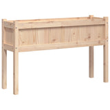 Garden Planters 2 pcs with Legs Solid Wood Pine 837565