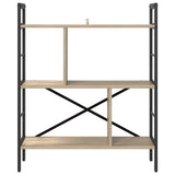 Bookshelf Sonoma Oak 75 x 30 x 91 cm Engineered Wood 883971