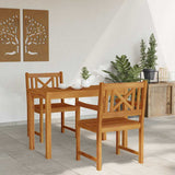 Garden Dining Set 3 pcs Brown Solid Acacia Wood 3375649