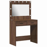 Dressing Table Brown Oak 78.5 x 41 x 135 cm Engineered Wood 865034