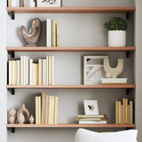 Wall Shelf Light Brown 80x30x2 cm Treated Solid Wood Oak 363662