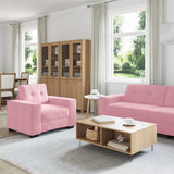 Sofa 3 pcs Pink Velvet 3324642