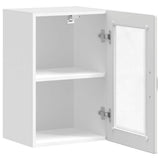 Kitchen Wall Cabinet with Glass Door Porto White 854007