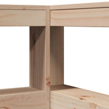 Bookcase Headboard L-Shaped 80 cm Solid Wood Pine 859277