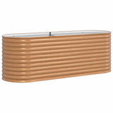 Garden Raised Bed Brown 240 x 80 x 81 cm Steel 42011327