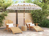 Balinese Parasol Cream 215 x 215 x 260 cm Cotton and Wood 42006455