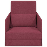 Sofa Bed Wine Red 65 x 80 x 83 cm Fabric 4106640