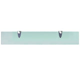 Floating Shelf Set of 2 Clear Tempered safety glass Medium 3051497