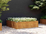 Garden Raised Bed 100x100x36 cm Corten Steel 151993