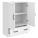 Sideboard with Drawer White 66 x 34.5 x 92 cm Engineered Wood 895815