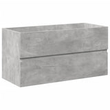 2 Piece Bathroom Furniture Set Concrete Grey Engineered Wood 3324910