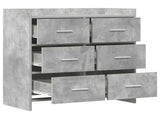 Sideboard Concrete Grey 75 x 33 x 80 cm Engineered Wood 8011102