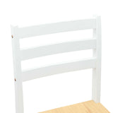 Dining Chairs 2 pcs Solid Rubber Wood White 40 x 47.5 x 99.5 cm 42020470