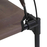 Dog Bed Folding Manual Brown 122 x 93 x 106.5 cm Steel 42008172