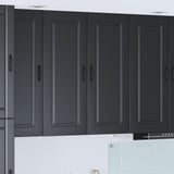 Dishwasher Panel Kalmar Black 80 x 31 x 100 cm Engineered Wood 884795
