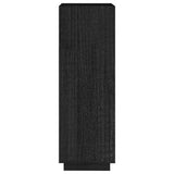 Book Cabinet/Room Divider Black 40x35x103 cm Solid Pinewood 810848