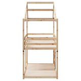 Bunk Bed without Mattress 90x190 cm Single Solid Wood Pine 3282047