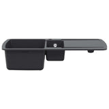 Kitchen Sink Double Basin Granite 96 x 50 x 31 cm Graphite 42053753
