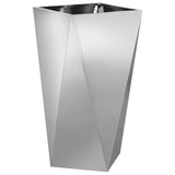 Planter 2 pcs Silver 40 x 40 x 75 cm Galvanised Steel 883791