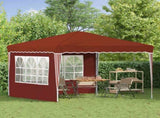 Pop-up Party Tent 288 x 288 x 245 cm Terracotta Oxford Fabric 42019765