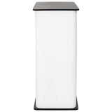 Trade Show Counter Black and White 80 x 40 x 93 cm 42046606