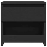 Bedside Cabinets 2 pcs Black 40x30x39 cm Engineered Wood 803446