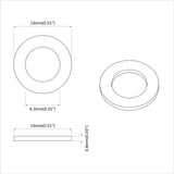 Washers 33962 pcs Silver Iron 864462