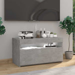 TV Cabinet with LED Lights Concrete Grey 75x35x40 cm 804399