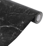 Furniture Stickers Self-Adhesive Marble Black 90x500 cm PVC 3206489