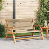 Garden Furniture Beige 122 x 78 x 73 cm Solid Acacia Wood 367825