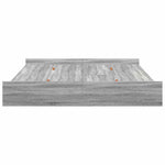Storage Bed Frame Grey sonoma 180 x 200 cm Engineered wood 3335274