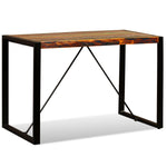 ZNTS Dining Table Solid Reclaimed Wood 120 cm 243998