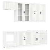 Kitchen Unit LUCCA 8 pcs White Engineered Wood 3438153