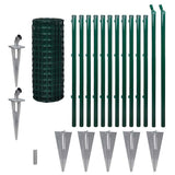 Euro Fence Steel 25x1.0 m Green 140561