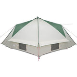 Teepee Tent 10-Person Green and White 567 x 470 x 242 cm 42004065