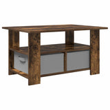 Coffee Table Smoked Oak 77 x 55 x 42 cm Engineered Wood 8000416