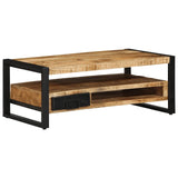 Coffee Table 90x50x36 cm Solid Rough Wood Mango 4013557