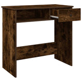 Desk Smoked Oak 80x40x75 cm Engineered Wood 860476