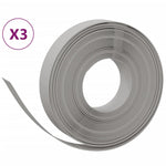 Garden Edgings 3 pcs Grey 10 m 10 cm Polyethylene 3155429