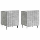 Bedside Cabinet 2 pcs Concrete Grey 43 x 34.5 x 52 cm 894342