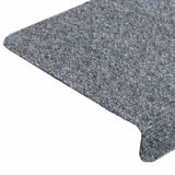 Stair Mats Self-adhesive 30 pcs 65x21x4 cm Light Grey Rectangular Edge 3365694