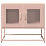 ZNTS TV Cabinet Pink 68x39x60.5 cm Cold-rolled Steel 853333