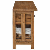 Sideboard Solid Mahogany Wood 100x30x50 cm 244488