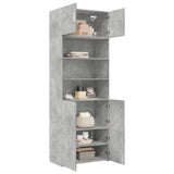 Storage Cabinet Concrete Grey 80x42.5x225 cm Engineered Wood 3281346