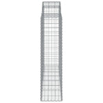 Arched Gabion Basket 200x50x160/180 cm Galvanised Iron 153498