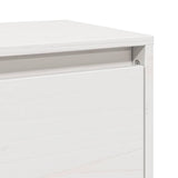 Wall Cabinets 2 pcs White 100x30x35 cm Solid Wood Pine 813468