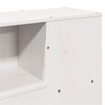 ZNTS Bookcase Bed without Mattress White 120x200cm Solid Wood Pine 3323186